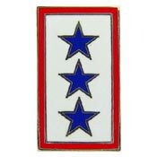 Eagle Emblems P14260 Pin-Family Mem.In Svc.(3) BLUE STARS, (1")