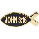 Eagle Emblems P14272 Pin-Religious, John 3:16 (1