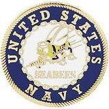 Eagle Emblems P14275 Pin-Usn, Seabees (1