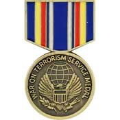 Eagle Emblems P14291 Pin-Medal,Global War On TERROR,SERVICE, (1-3/16")