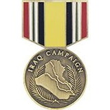 Eagle Emblems P14421 Pin-Medal, Iraq Campaign (1-3/16