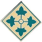 Eagle Emblems P14650 Pin-Army, 004Th Inf.Div. (1")
