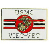 Eagle Emblems P14677 Pin-Viet,Usmc,Viet-Vet (1-1/8