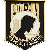 Eagle Emblems P14719 Pin-Pow*Mia, You'Re Not, Bk (1-1/16")