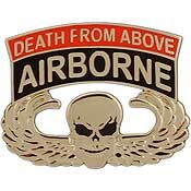 Eagle Emblems P14733 Wing-Army,Para,Abn,Death (1-1/8")