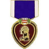 Eagle Emblems P14754 Pin-Medal,Purple Heart (1-3/16