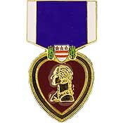 Eagle Emblems P14754 Pin-Medal,Purple Heart (1-3/16")