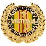 Eagle Emblems P14764 Pin-Viet, I'M Sure To Go (1