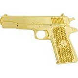 Eagle Emblems P14778 Pin-Gun,45Cal Pistol,Gold MODEL 1911, (1-1/8