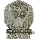 Eagle Emblems P14782 Pin-Usn Logo, Pewter (1-1/8