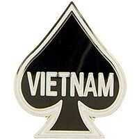 Eagle Emblems P14785 Pin-Viet,Spade (1-1/8")