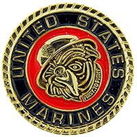 Eagle Emblems P14786 Pin-Usmc,Bulldog,3D (1")