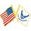 Eagle Emblems P14807 Pin-Usaf, Flag, Usa/Usaf, Sm (1")
