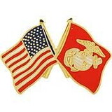 Eagle Emblems P14810 Pin-Usmc, Flag, Usa/Usmc, Sm (1