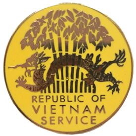 Eagle Emblems P14828 Pin-Viet,Rep.Of Viet.Serv (1")