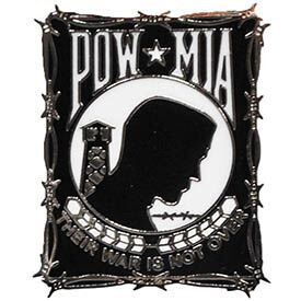 Eagle Emblems P14833 Pin-Pow*Mia,Their War Is NOT OVER, (1-1/16")