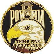 Eagle Emblems P14834 Pin-Pow*Mia,Their War Is NOT OVER, (1")