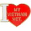 Eagle Emblems P14837 Pin-Viet, I Heart My Vet. (1")