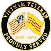 Eagle Emblems P14871 Pin-Viet,Proudly Served (1")