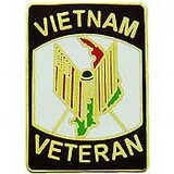 Eagle Emblems P14874 Pin-Viet, Veteran, Flags (1