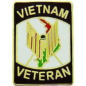 Eagle Emblems P14874 Pin-Viet, Veteran, Flags (1")