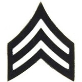 Eagle Emblems P14887 Rank-Army,E5,Sgt (SUBDUED), (13/16