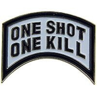 Eagle Emblems P14896 Pin-One Shot-One Kill,Tab (1-1/8")