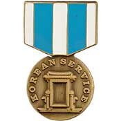 Eagle Emblems P14929 Pin-Medal,Korean Service (1-3/16")