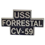 Eagle Emblems P14934 Pin-Uss, Forrestal  (Scr) (1