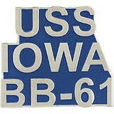Eagle Emblems P14936 Pin-Uss, Iowa    (Scr) (1