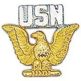 Eagle Emblems P14941 Pin-Usn, Enlisted, Gld&Slv (1