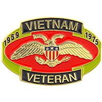 Eagle Emblems P14946 Pin-Viet, Veteran, 59-75 (1-1/8")
