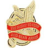 Eagle Emblems P14954 Pin-Gun, Right To Keep, Egl (1-1/4