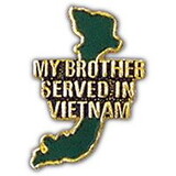 Eagle Emblems P14956 Pin-Viet, Map, My Bro.Serv. (1