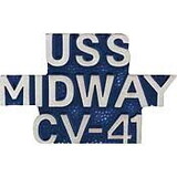 Eagle Emblems P14973 Pin-Uss, Midway   (Scr) (1