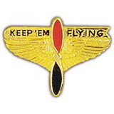 Eagle Emblems P14980 Wing-Keep'Em Flying (1-3/8