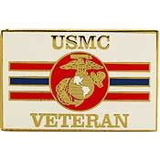 Eagle Emblems P15013 Pin-Usmc Logo,Veteran (1-1/16")