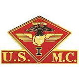 Eagle Emblems P15016 Pin-Usmc,001St Mc Wing (1-3/8