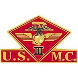 Eagle Emblems P15018 Pin-Usmc, 003Rd Mc Wing (1-3/8