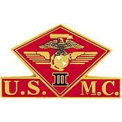 Eagle Emblems P15018 Pin-Usmc,003Rd Mc Wing (1-3/8")