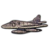 Eagle Emblems P15030 Pin-Apl, A-04 Skyhawk (Pwt) (1-1/2