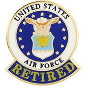 Eagle Emblems P15039 Pin-Usaf Emblem Retired (15/16")