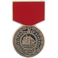 Eagle Emblems P15047 Pin-Medal,Usn Good Cond. (1-3/16")