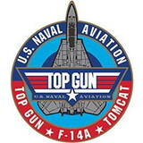 Eagle Emblems P15081 Pin-Usn,Top Gun Tomcat (1-1/8