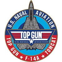 Eagle Emblems P15081 Pin-Usn,Top Gun Tomcat (1-1/8")