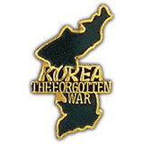 Eagle Emblems P15116 Pin-Korea,Map,Forgt.War (1