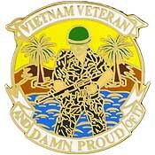 Eagle Emblems P15121 Pin-Viet, Veteran, Proud (1")