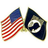 Eagle Emblems P15122 Pin-Pow*Mia/Usa, Flag (1