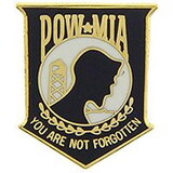 Eagle Emblems P15166 Pin-Pow*Mia,You'Re Not,Bk (MINI), (5/8