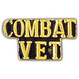 Eagle Emblems P15178 Pin-Script, Combat Vet (1